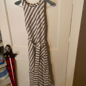 Banana Republic size 0 EUC STIPE ASYMMETRICAL DRESS